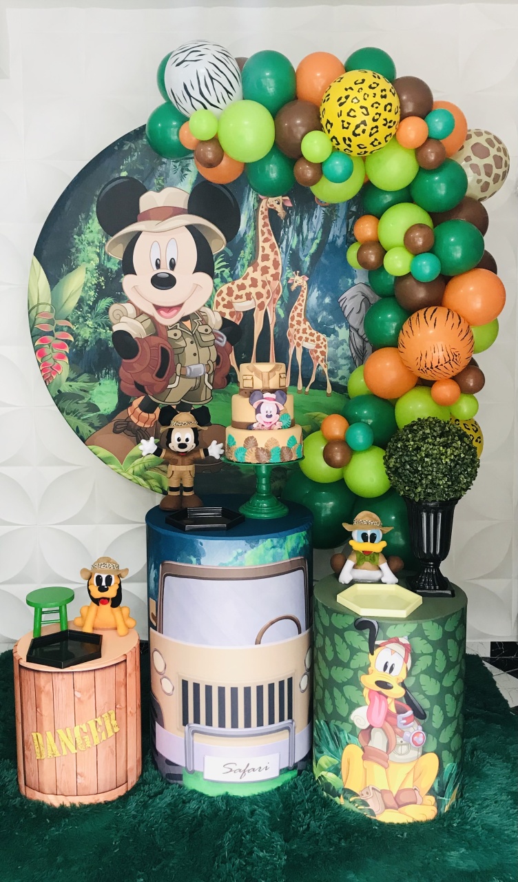 Kit Pegue E Monte Mickey Safari  - Pique Pique Festas 