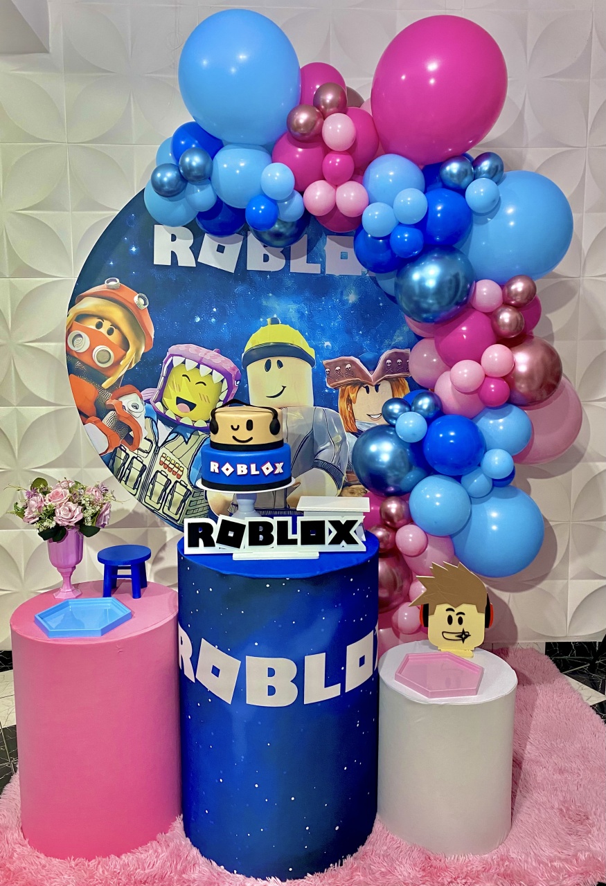 Kit Pegue E Monte Roblox Menina  - Pique Pique Festas 