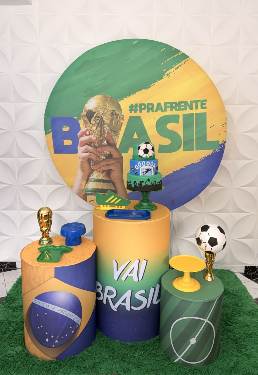 Kit Pegue E Monte Copa Do Mundo Brasil  - Pique Pique Festas 