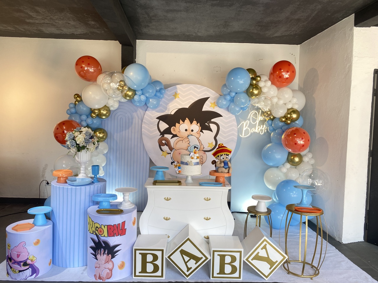 Chá de Bebê Menino Goku Baby  - Pique Pique Festas 