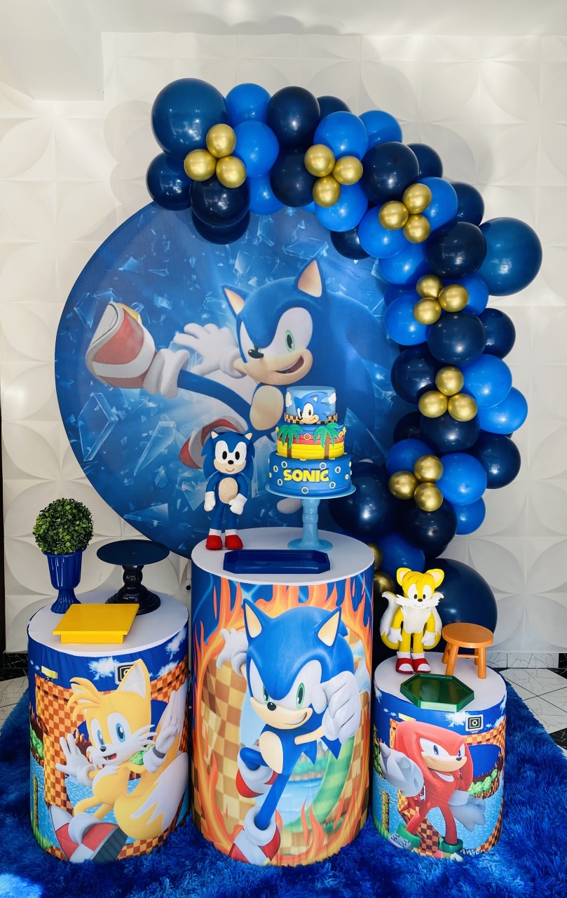 Kit Pegue E Monte Sonic I - Pique Pique Festas 
