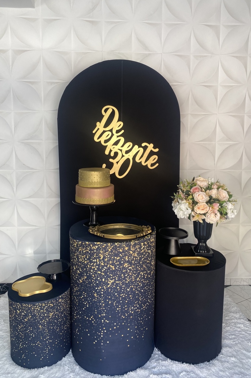 Kit Pegue E Monte Glitter Dourado - Pique Pique Festas 