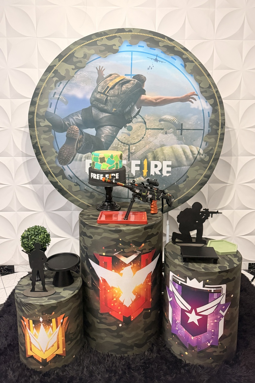 Kit Pegue E Monte Freefire - Pique Pique Festas 