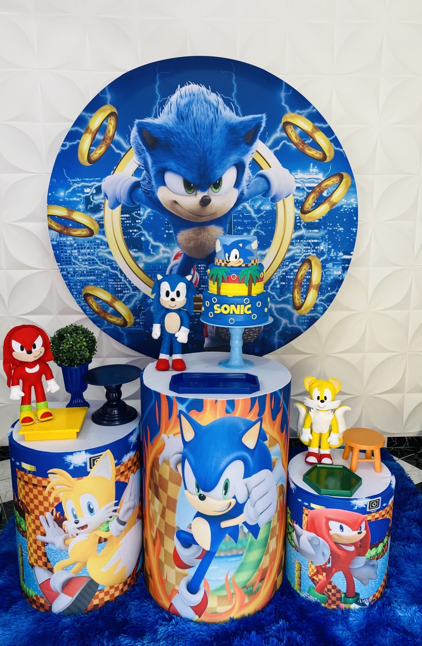 Kit Pegue E Monte Sonic Ii - Pique Pique Festas 