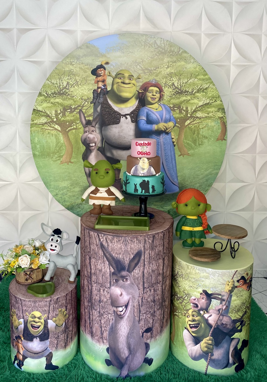 Kit Pegue E Monte Shrek - Pique Pique Festas 