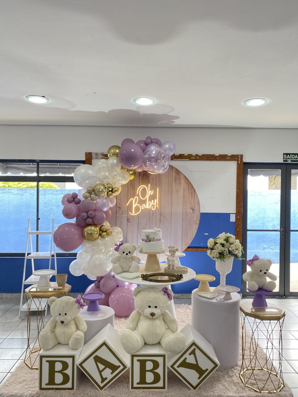 Chá de Bebê Menina Lavanda  - Pique Pique Festas 
