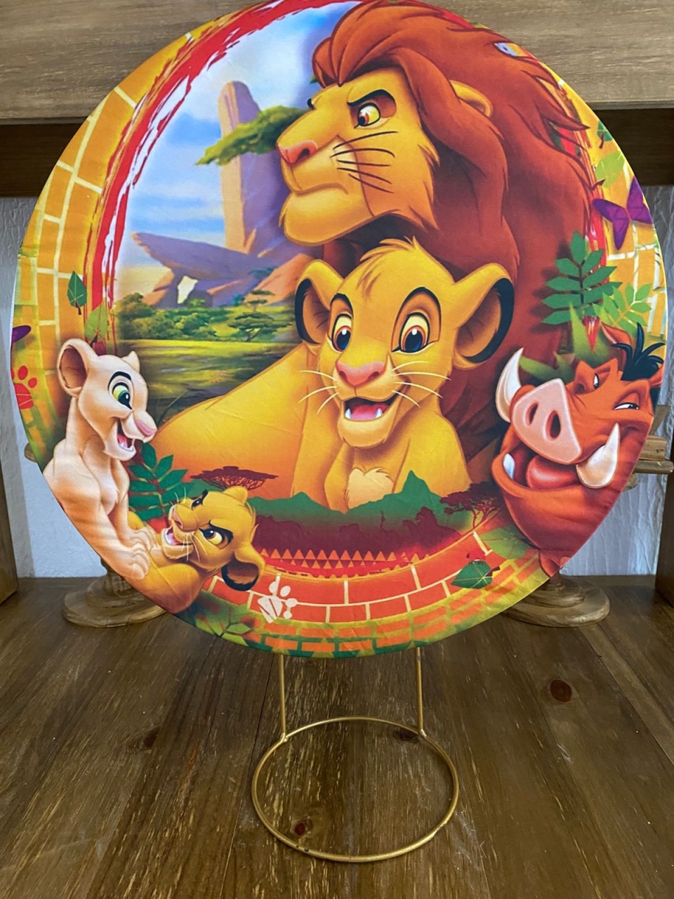 Capa de Painel Rei Leão 50X50 - Lidi Festas e Decorações 