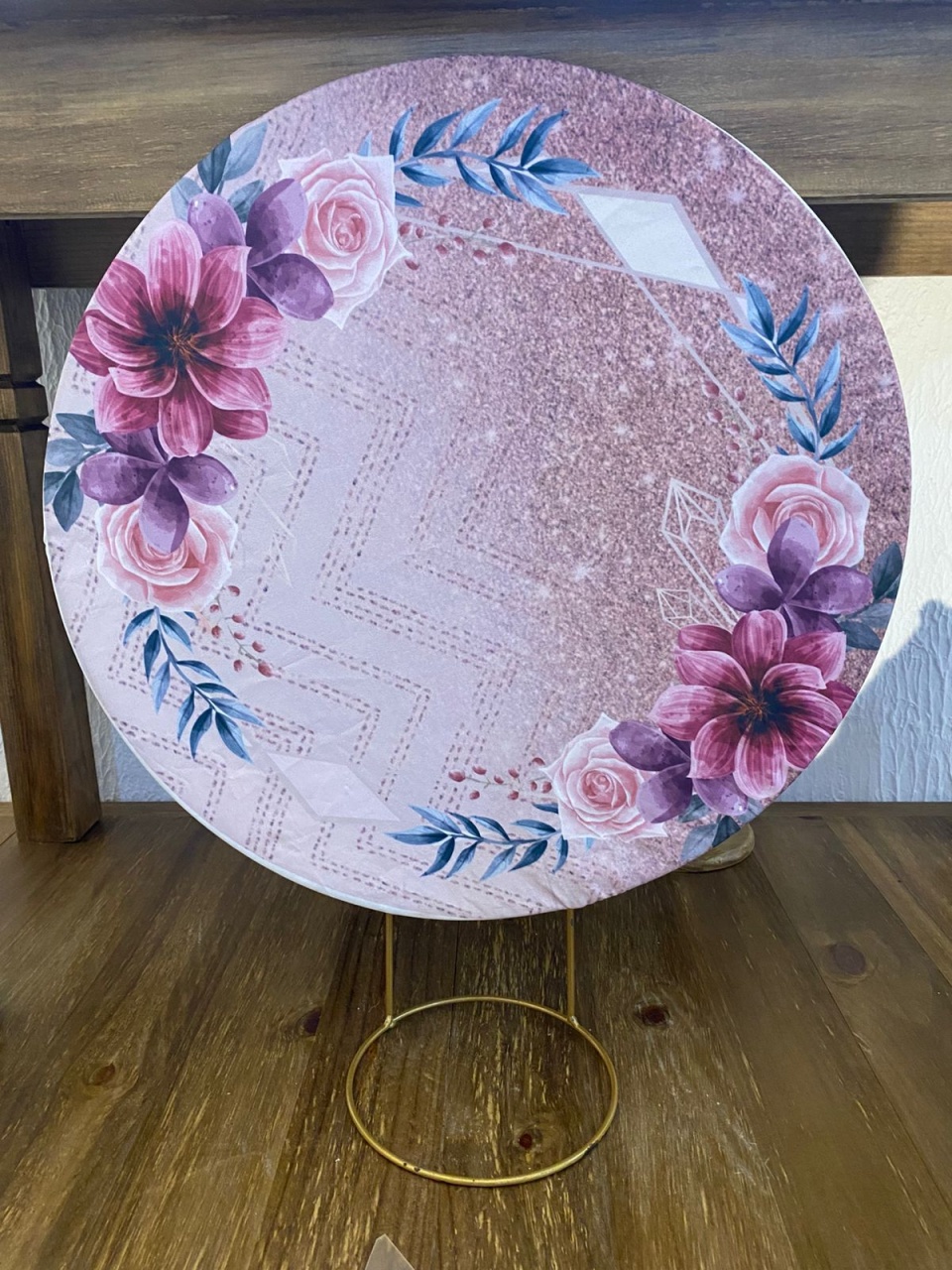 Capa de Painel Floral 50X50 - Lidi Festas e Decorações 