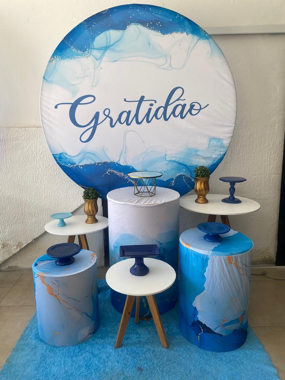 Kit Gratidão Azul [3] - Lidi Festas e Decorações 