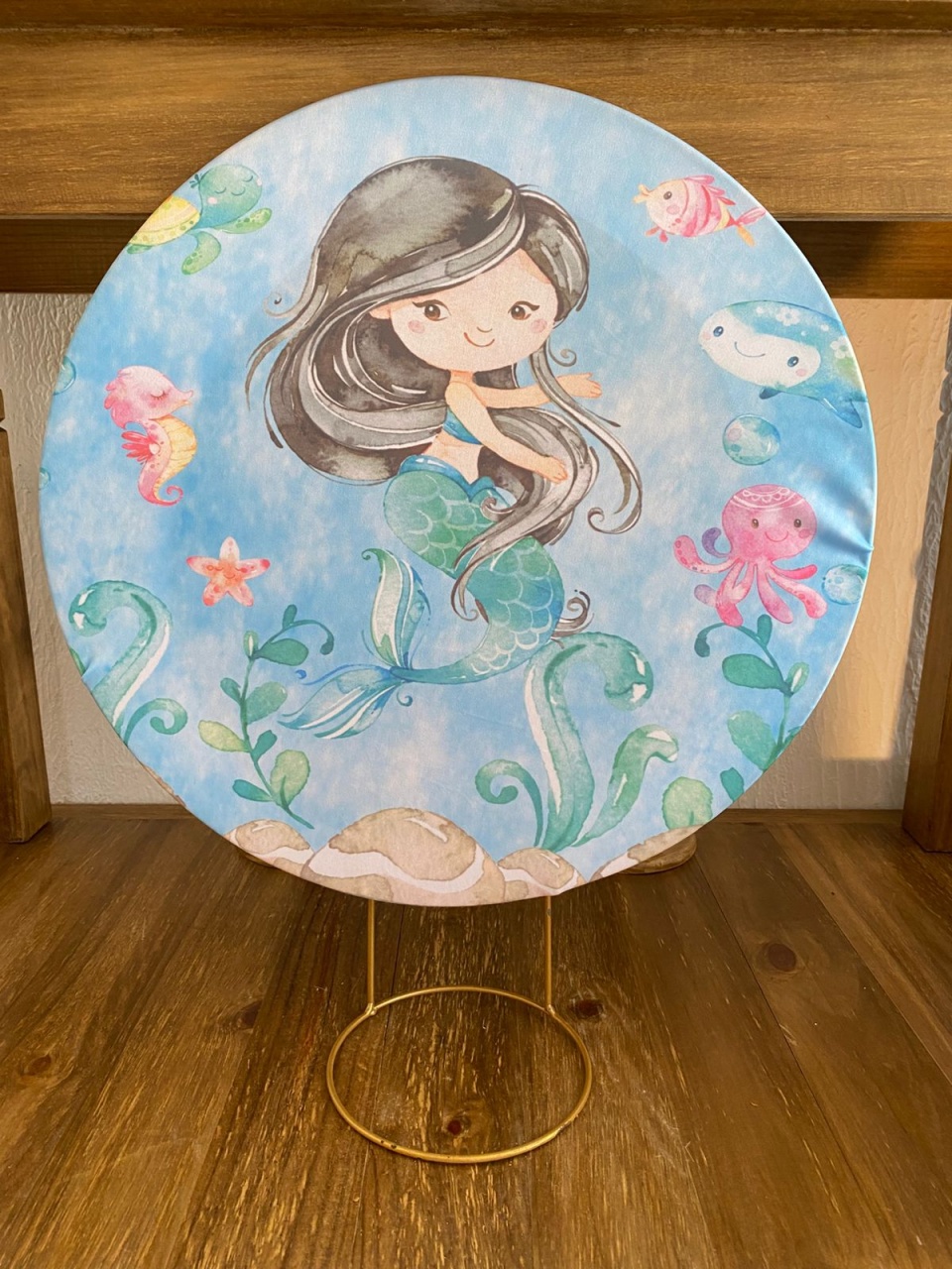 Capa de Painel Sereia 50X50 - Lidi Festas e Decorações 