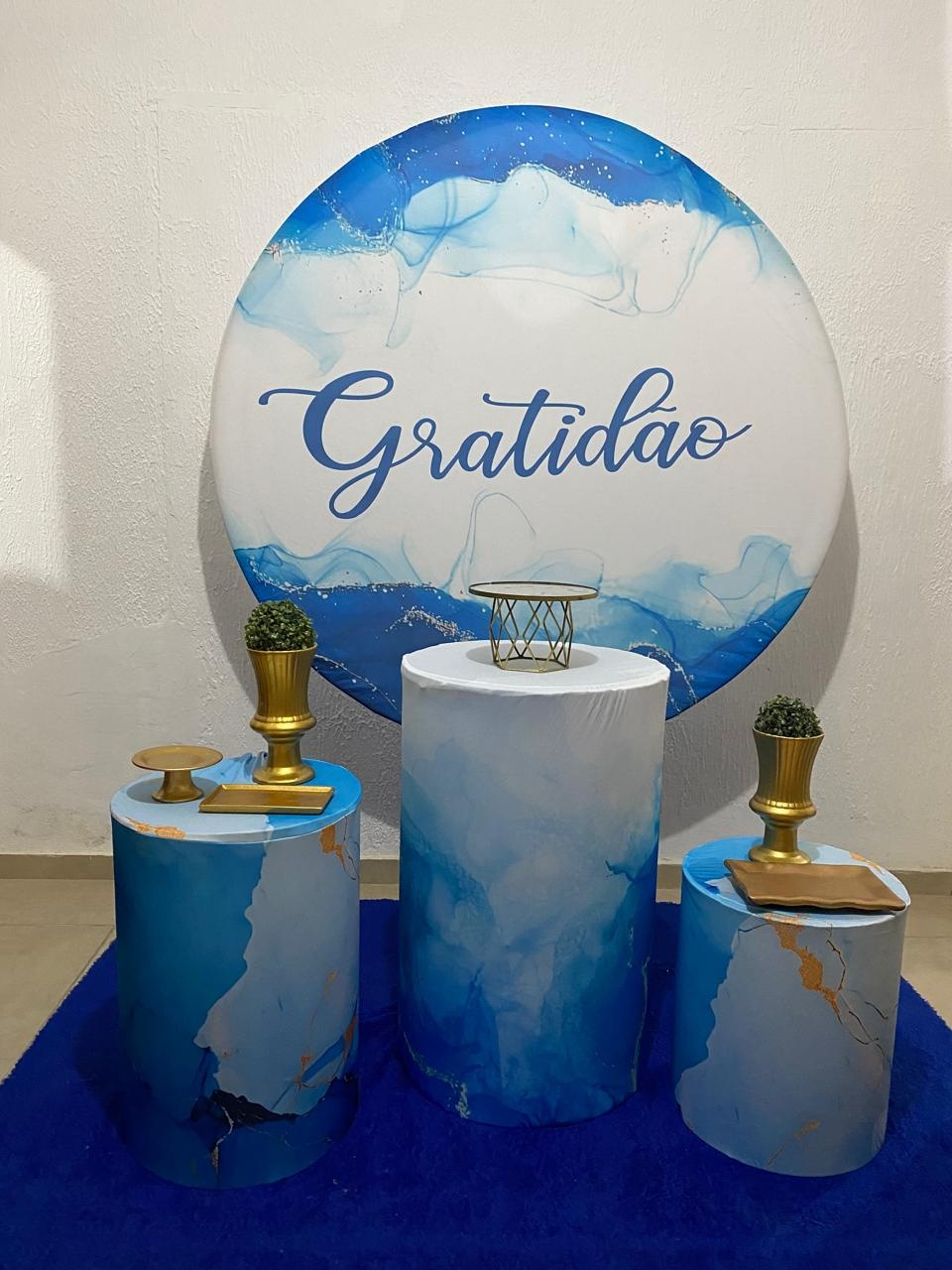 Kit Gratidão Azul [2] - Lidi Festas e Decorações 