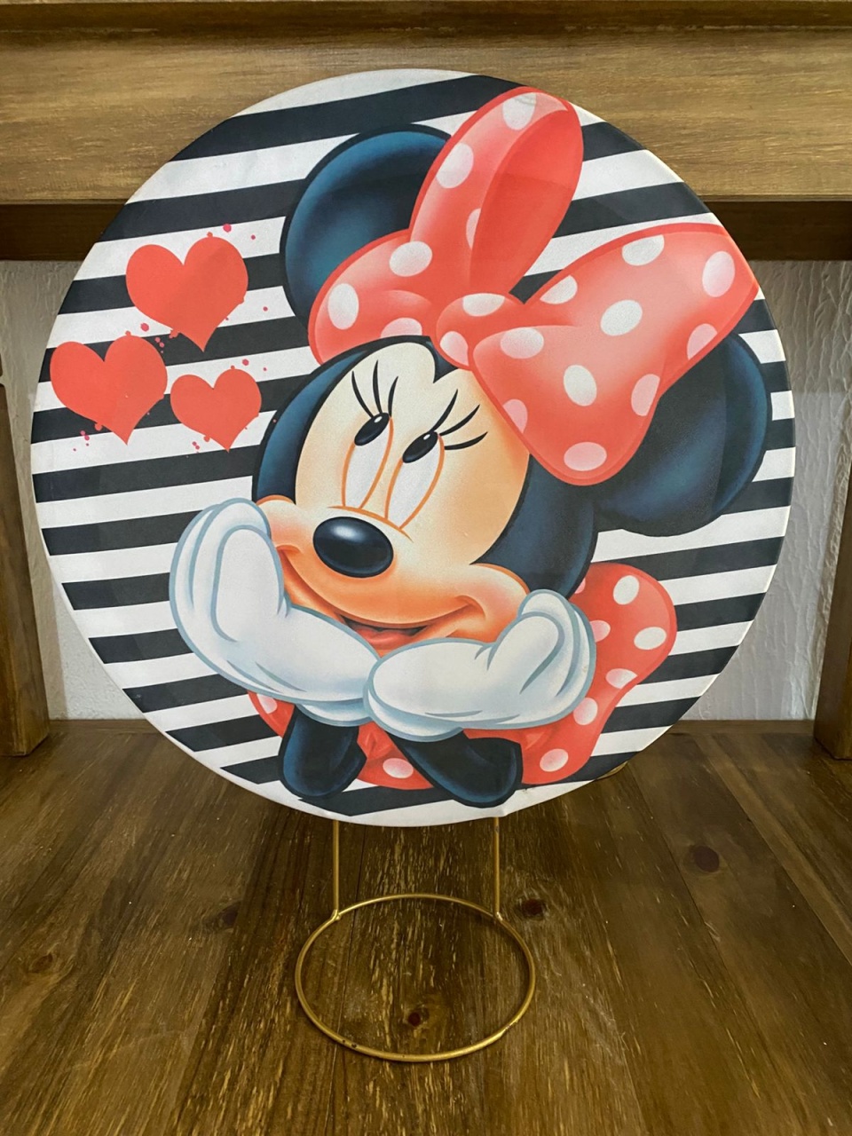 Capa de Painel Minnie 50X50 - Lidi Festas e Decorações 
