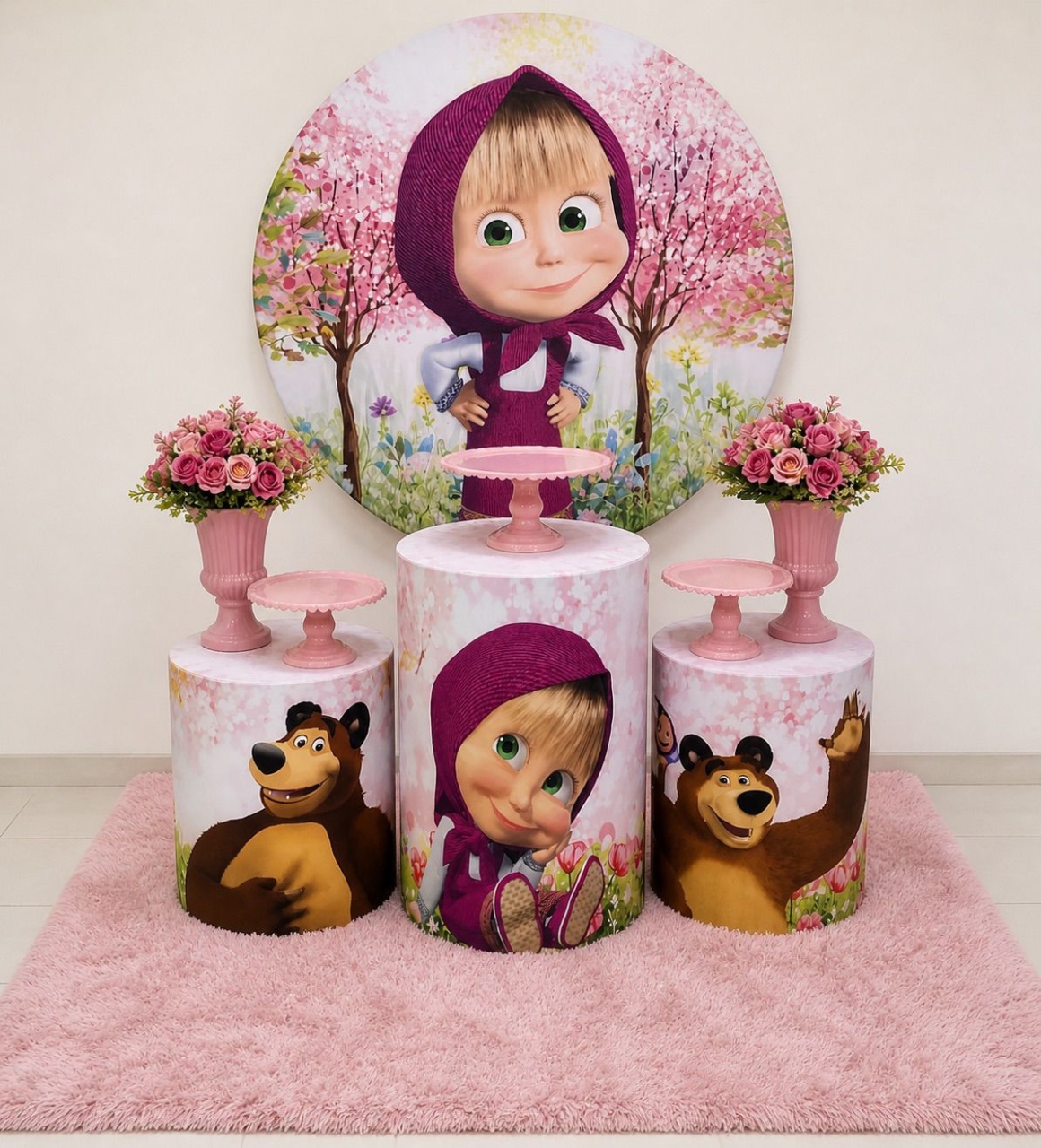 Kit Masha E O Urso  - Lidi Festas e Decorações 