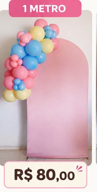 Arco de Balões 1M - Lidi Festas e Decorações 