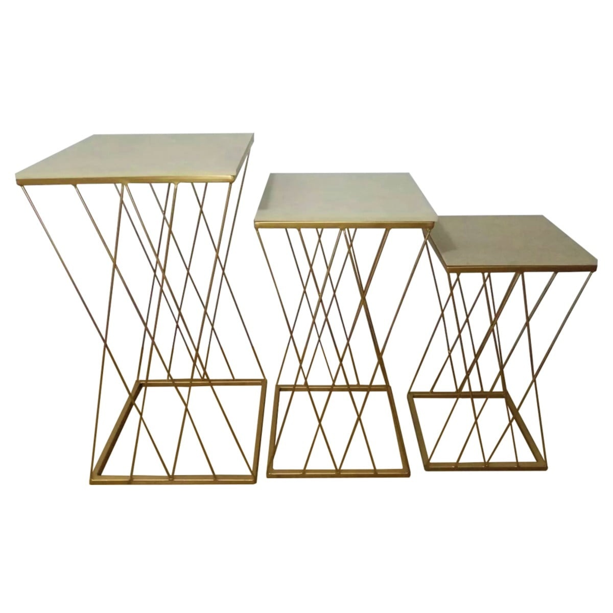 Trio Mesa de Ferro Cruzada - Lidi Festas e Decorações 