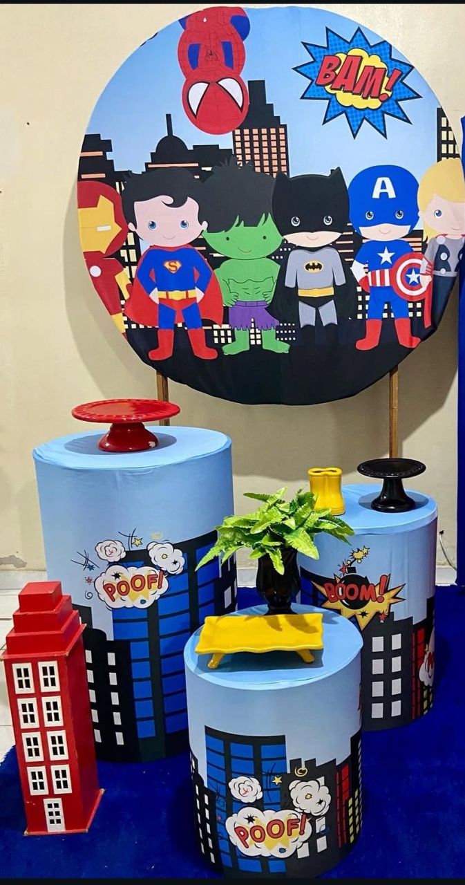 Kit Vingadores Cute  - Lidi Festas e Decorações 