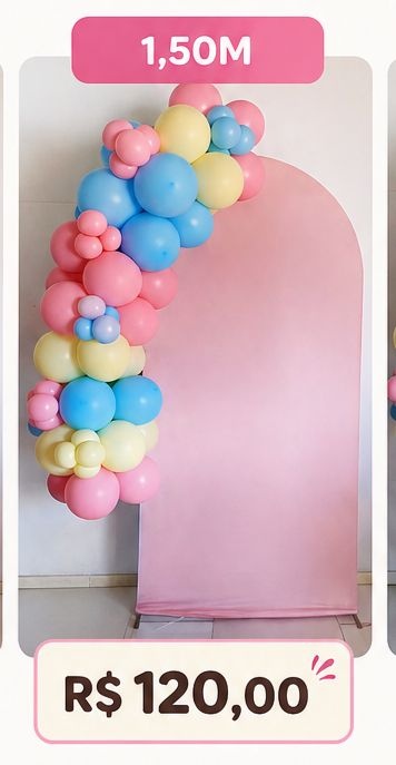 Arco de Balões 1,50M - Lidi Festas e Decorações 