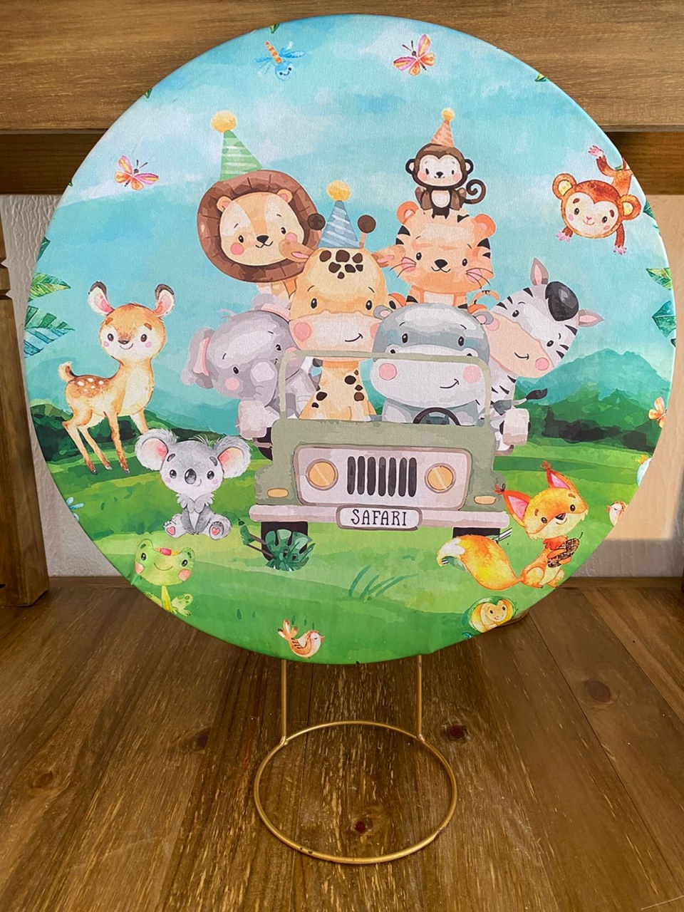 Capa de Painel Safari 50X50  - Lidi Festas e Decorações 