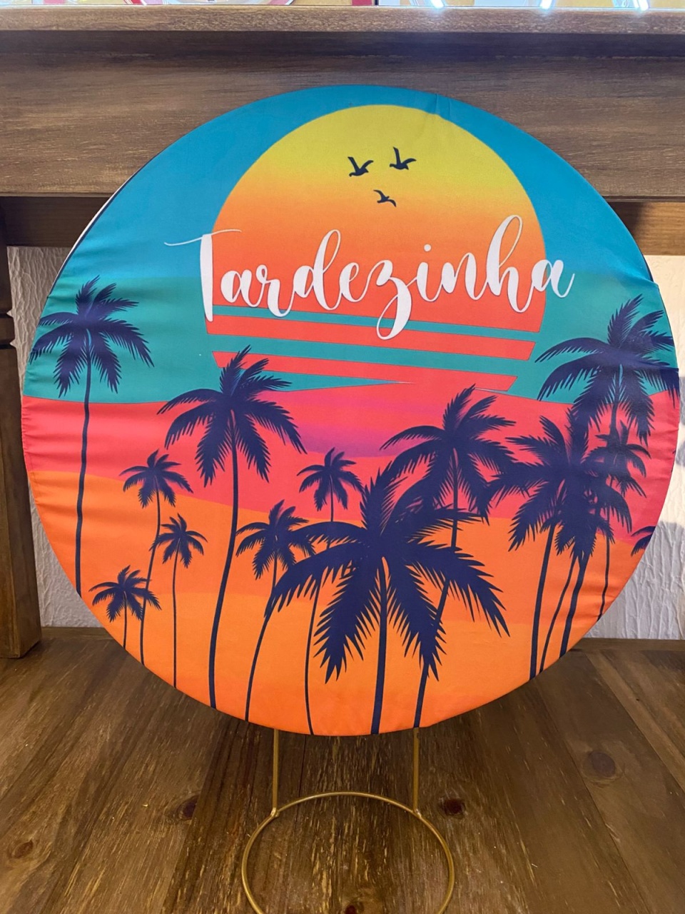 Capa de Painel Tardezinha 50X50 - Lidi Festas e Decorações 