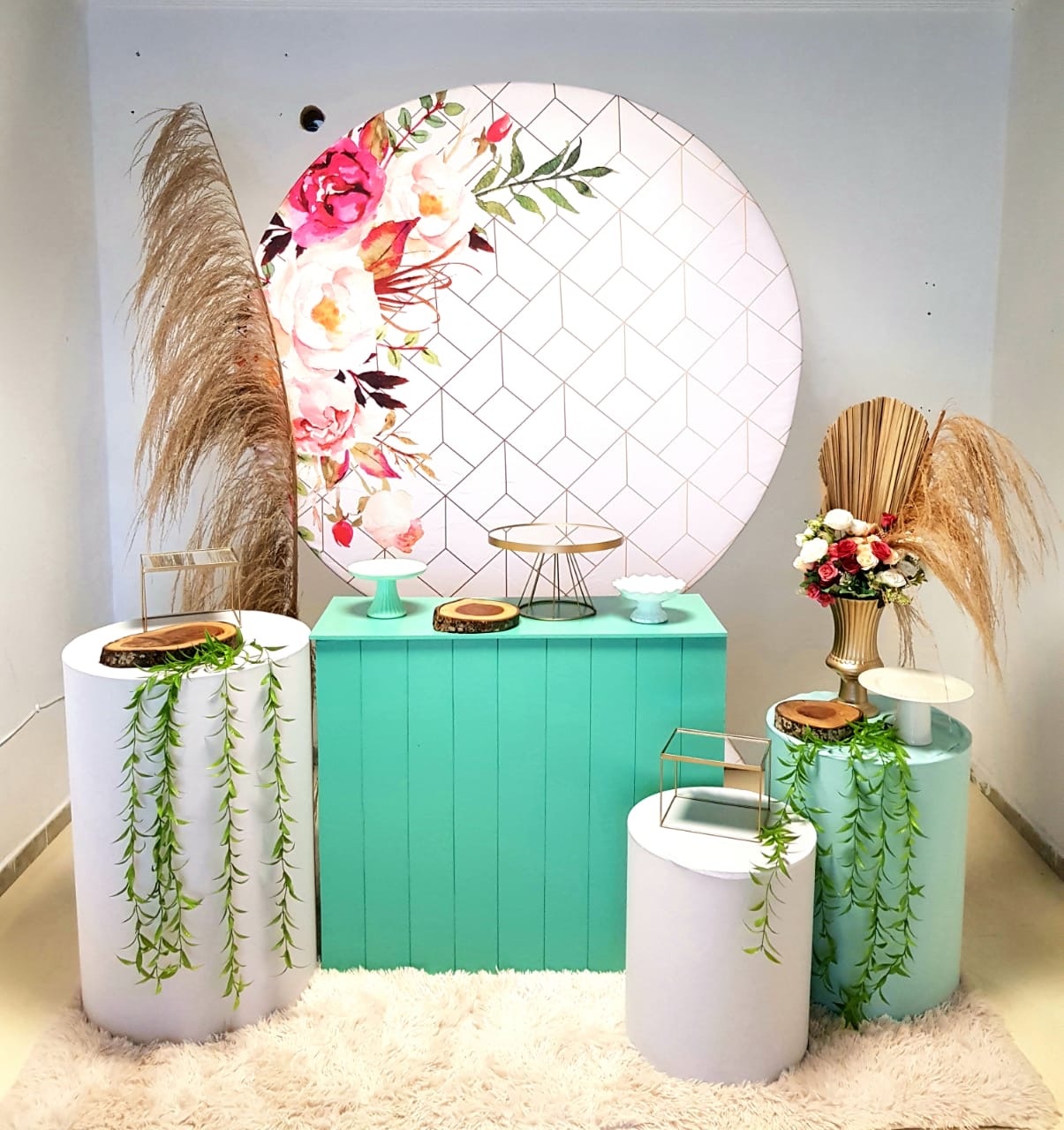 Floral Com Verde - Candy Festas