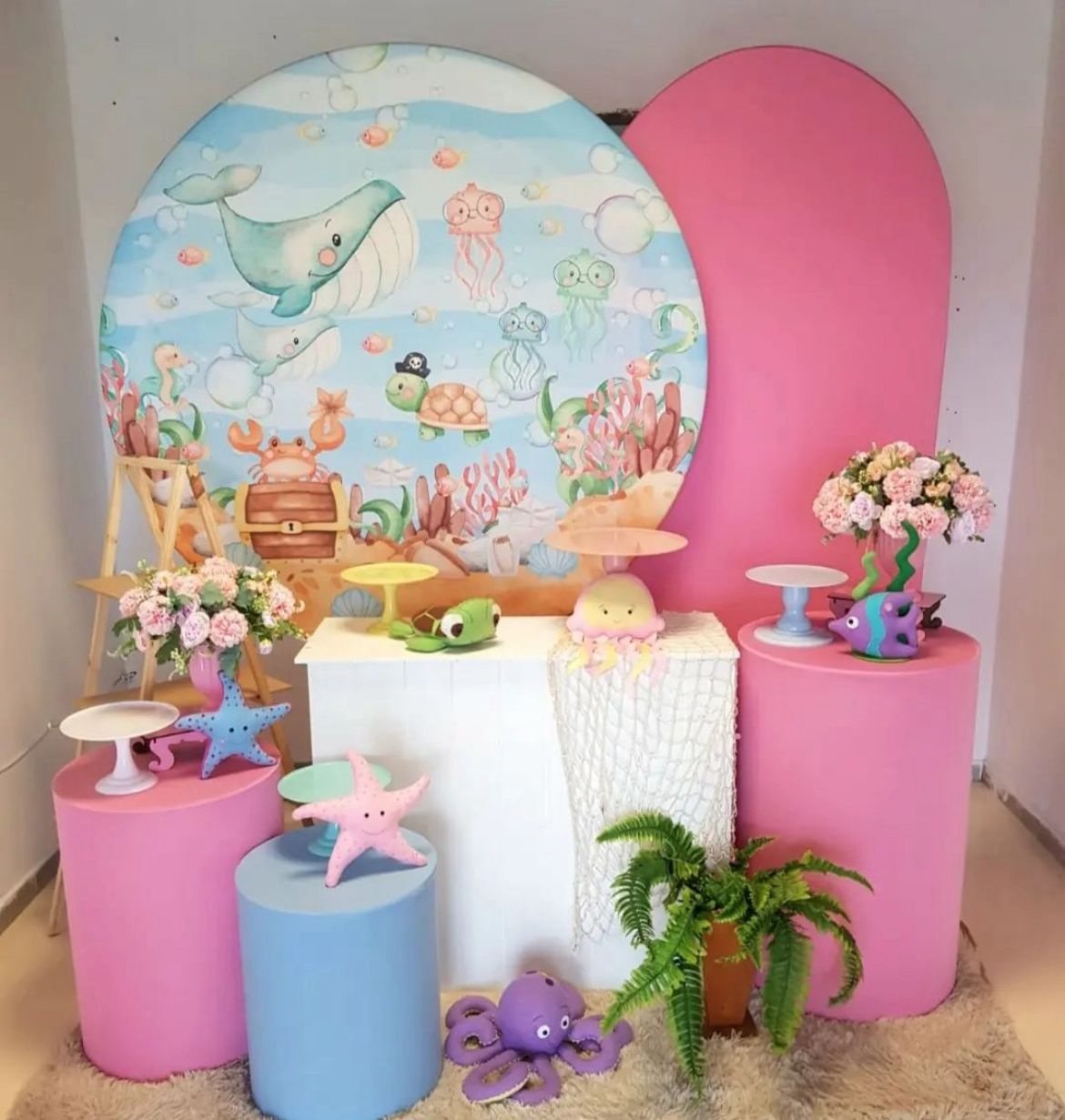 Fundo Do Mar Menina - Candy Festas