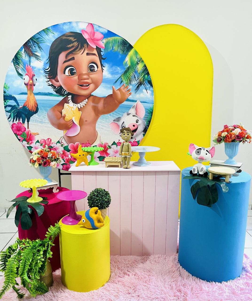 Moana Baby Com Painel Lateral - Candy Festas