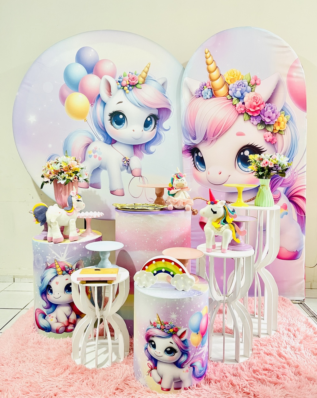 Unicórnio Cute 02 - Candy Festas