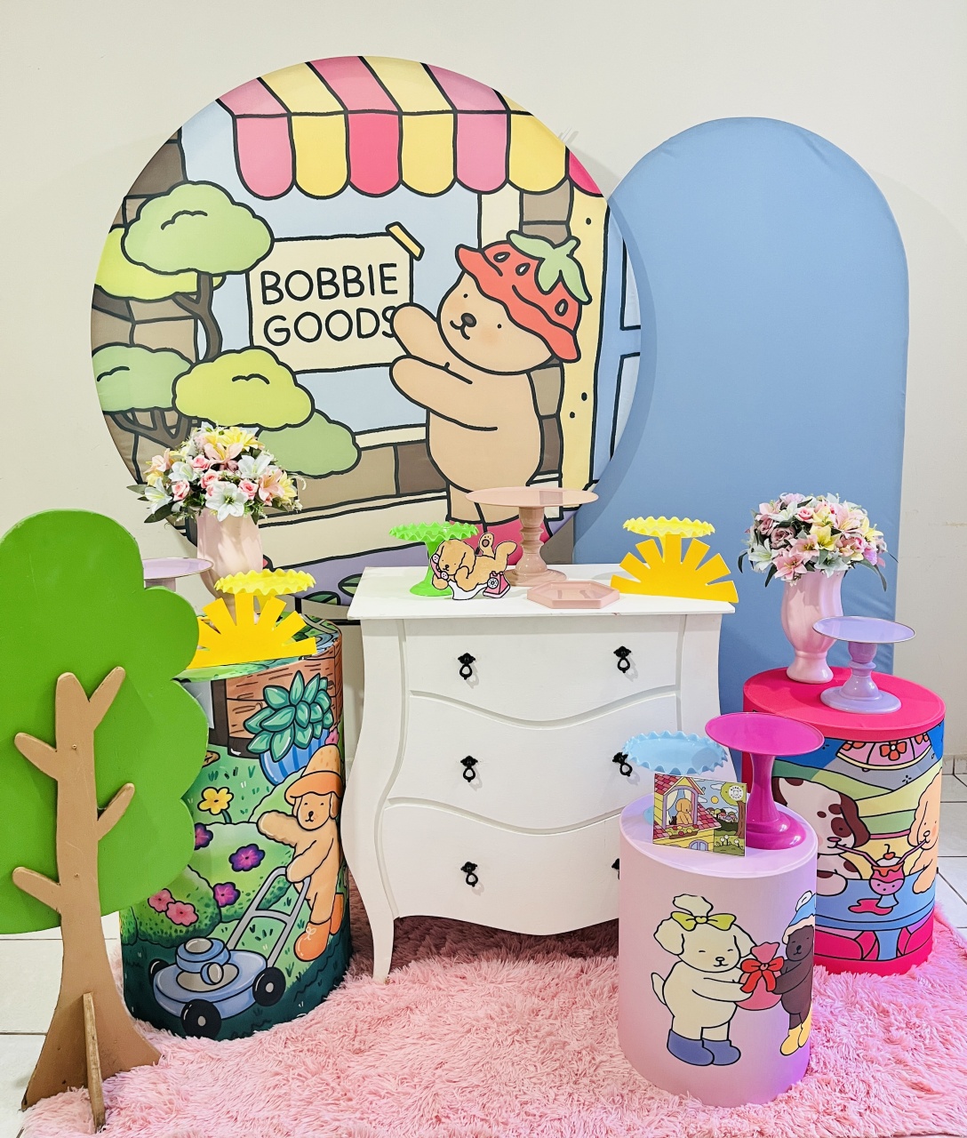 Bobbie Goods Com Painel Lateral - Candy Festas