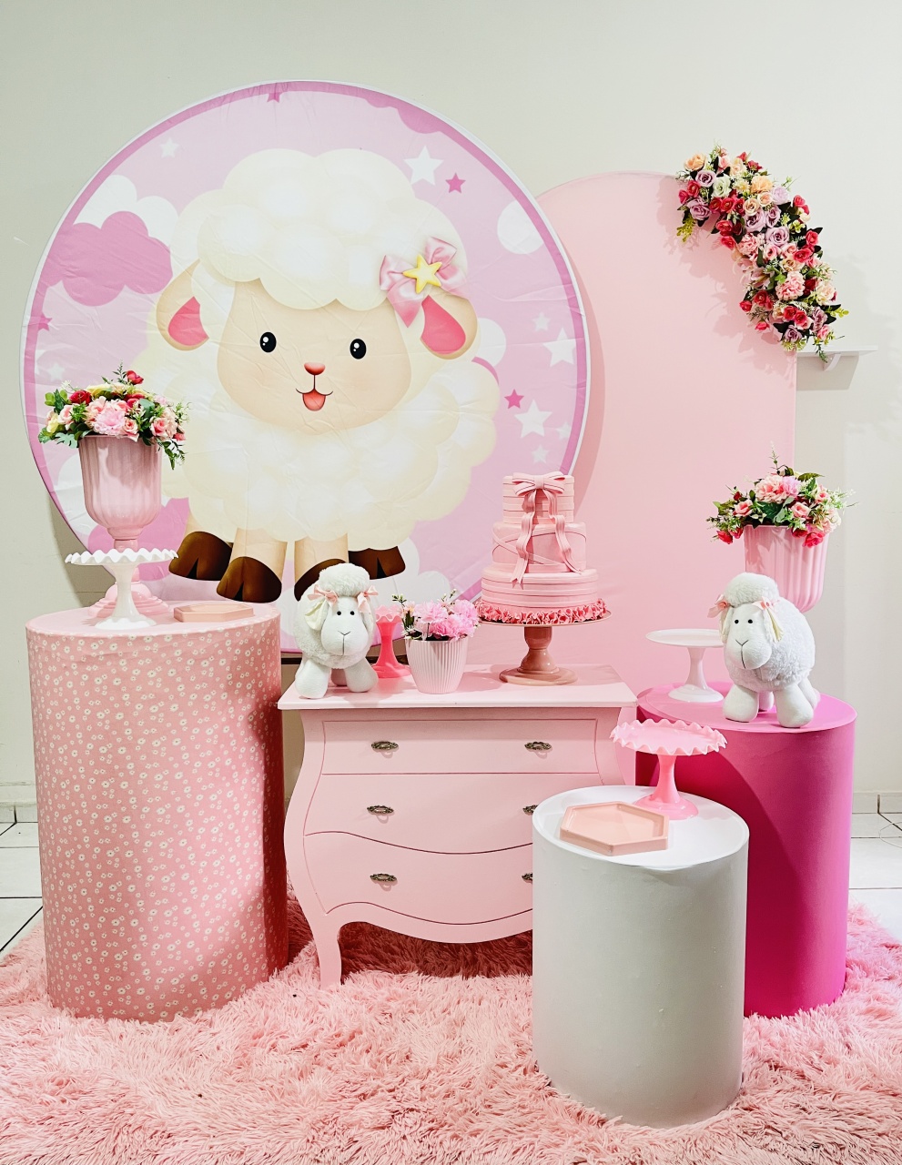 Ovelha Com Painel Lateral - Candy Festas