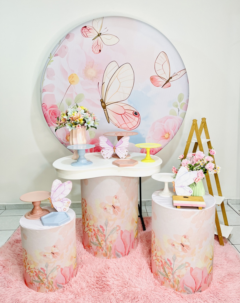 Borboletas Rosa (Modelo 04) - Candy Festas