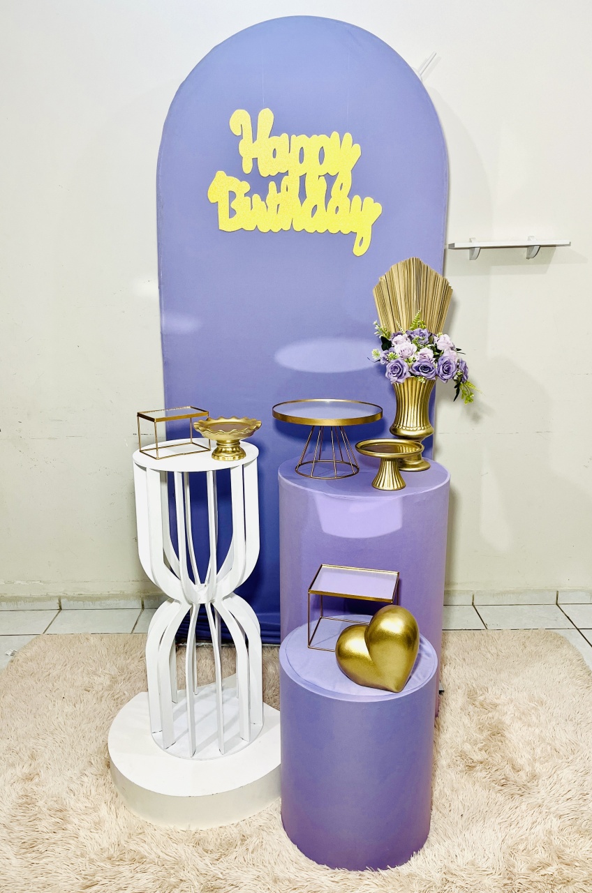 Minimalista Lilás - Candy Festas