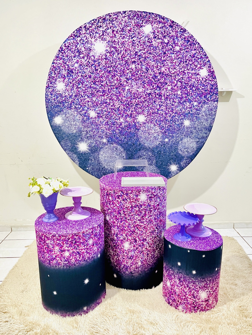 Glitter Roxo - Candy Festas