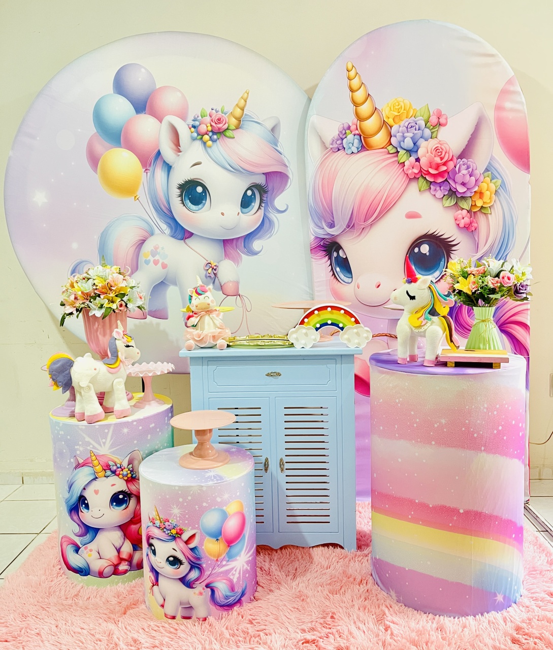 Unicórnio Cute 01 - Candy Festas