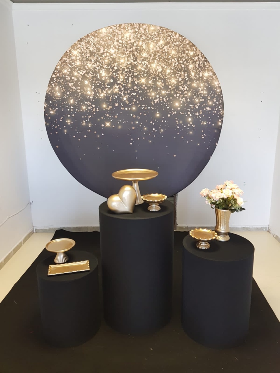 Dourado Com Preto - Candy Festas