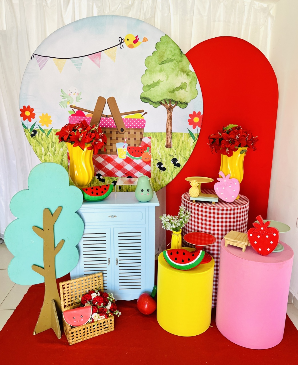 Frutinhas Com Painel Lateral - Candy Festas