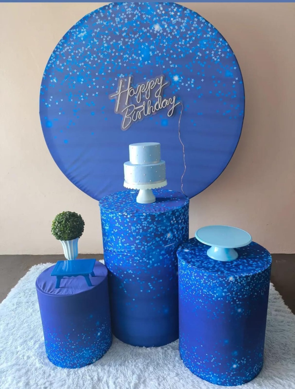 Kit Azul Glitter - Decora Fácil