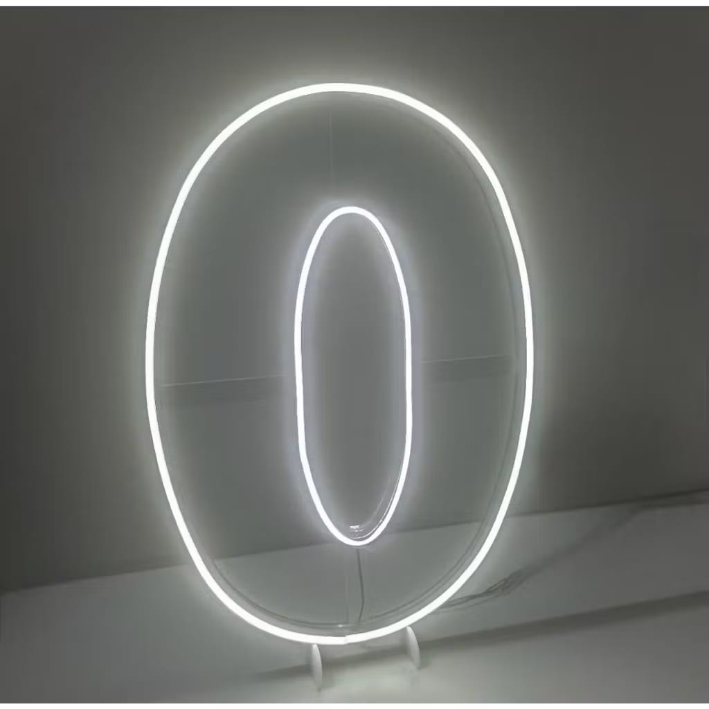 Número 0 Led 50Cm - Decora Fácil