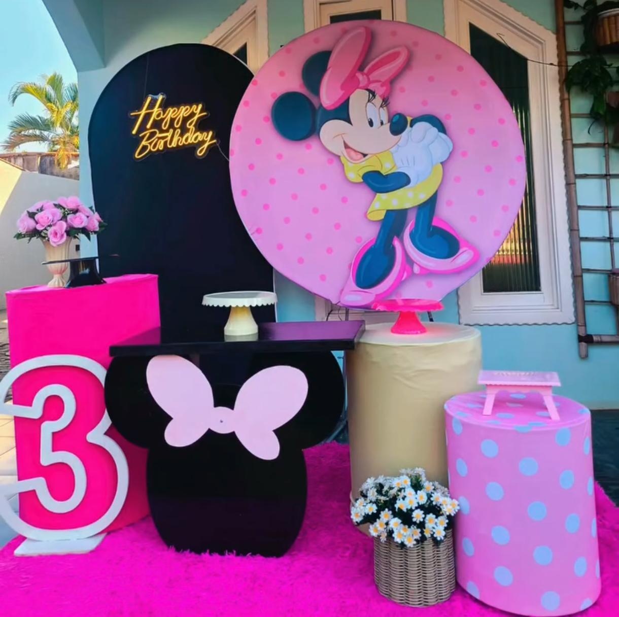 Kit Minnie Rosa - Decora Fácil