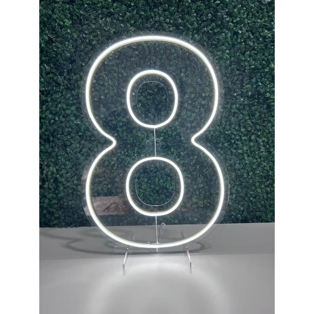 Número 8 Led 50Cm - Decora Fácil