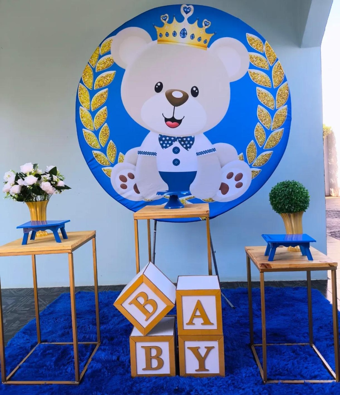 Kit Ursinho Azul - Decora Fácil