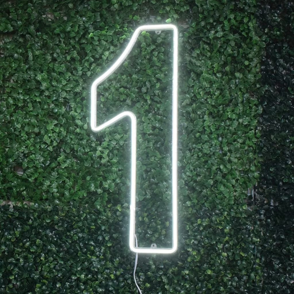Número 1 Led 50Cm - Decora Fácil