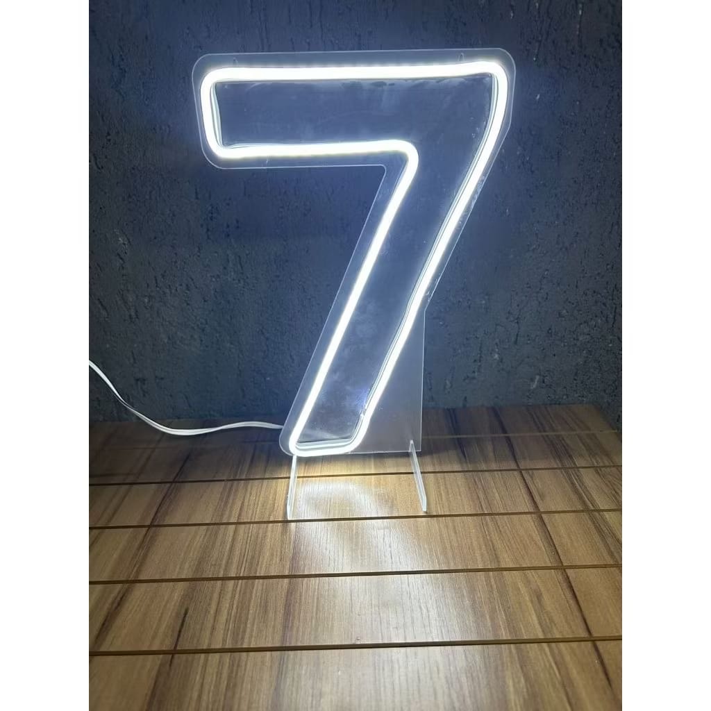 Número 7 Led 50Cm - Decora Fácil