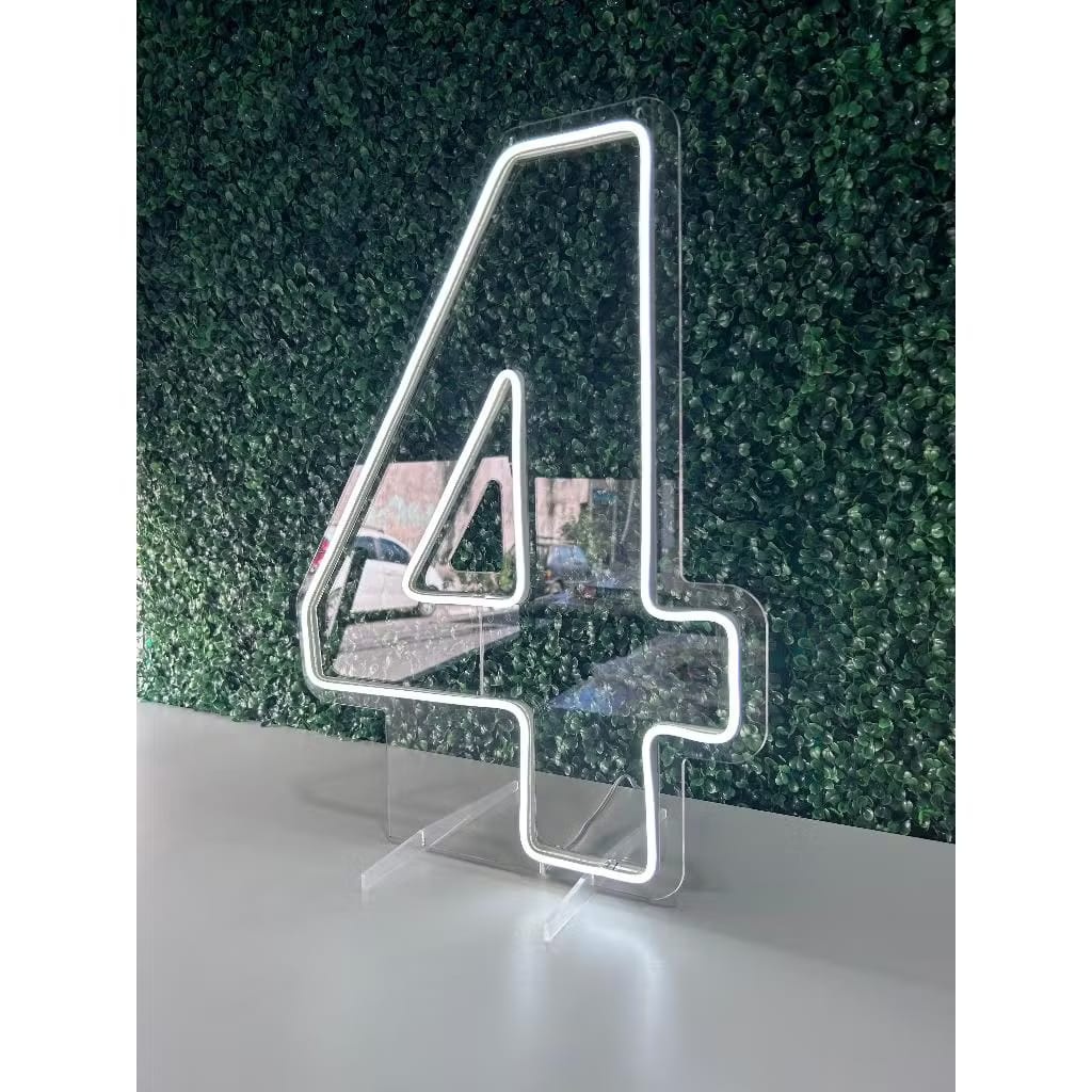 Número 4 Led 50Cm - Decora Fácil