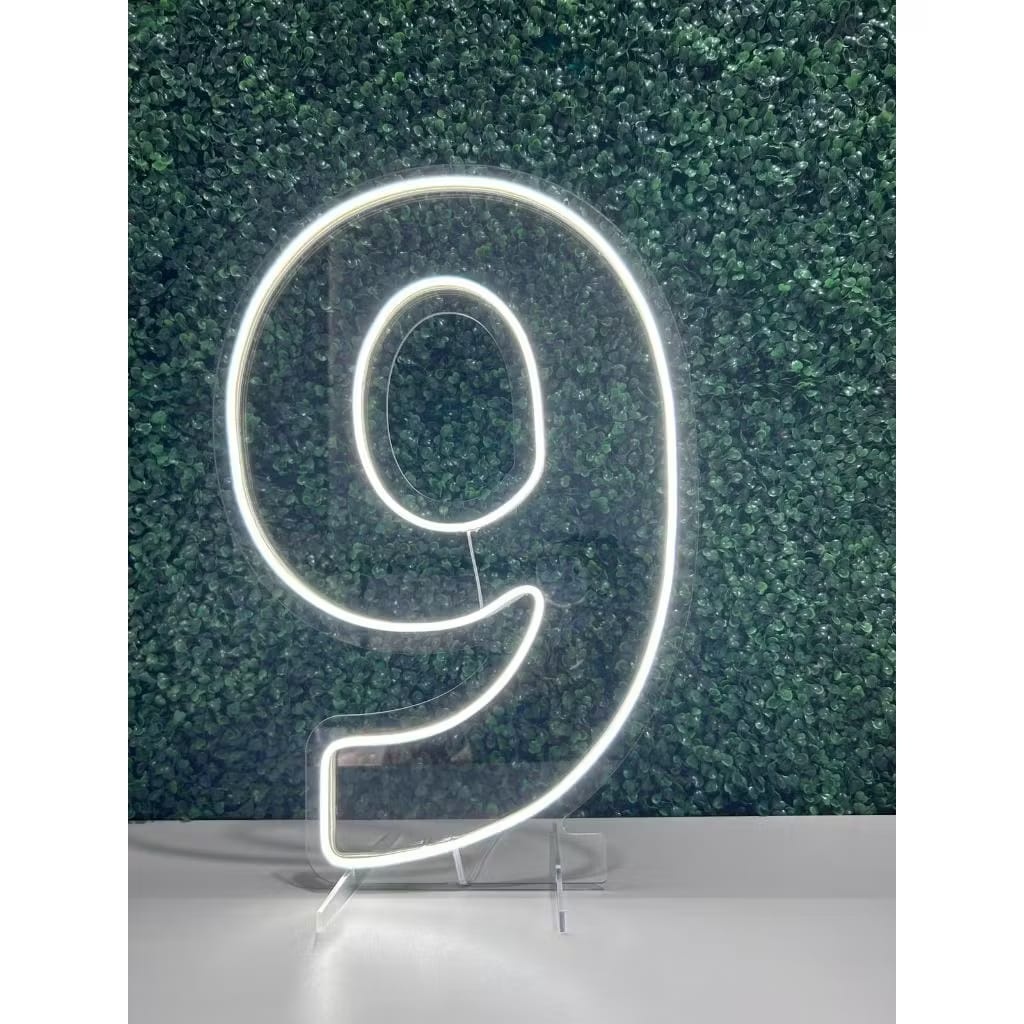 Número 9 Led 50Cm - Decora Fácil