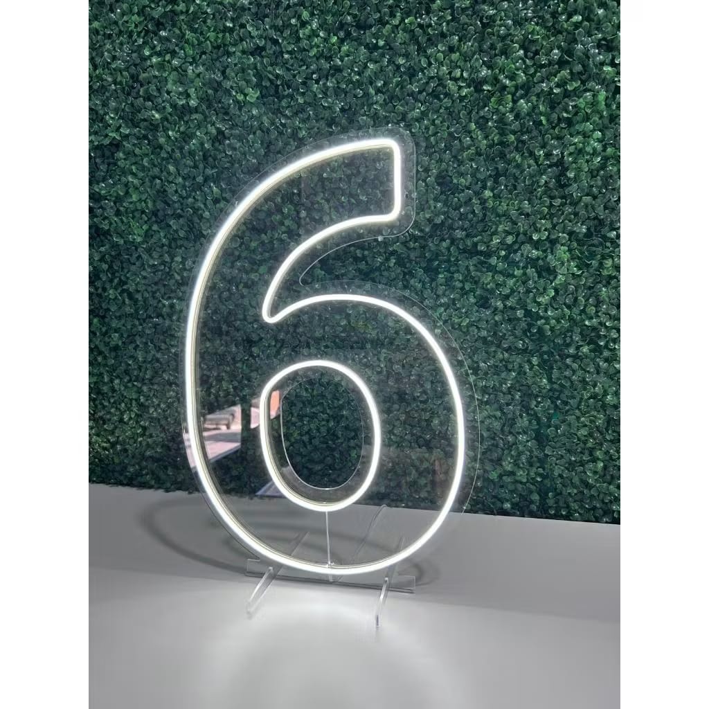 Número 6 Led 50Cm - Decora Fácil