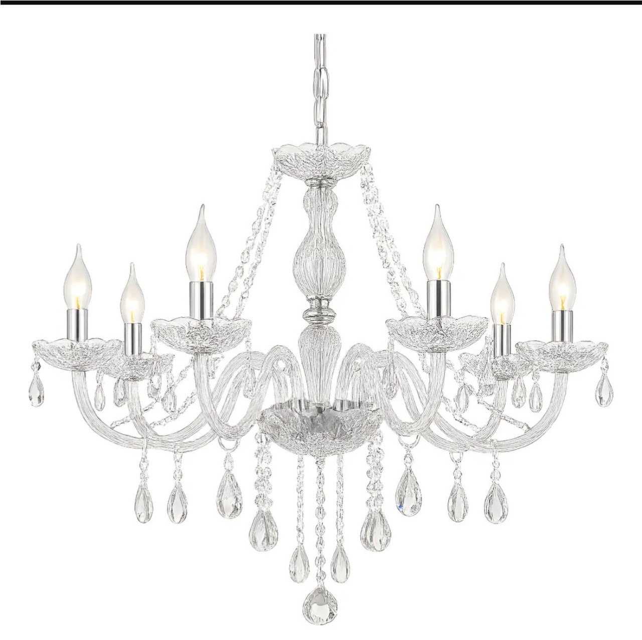 Lustre Candelabro 8 Bracos - DGE Eventos