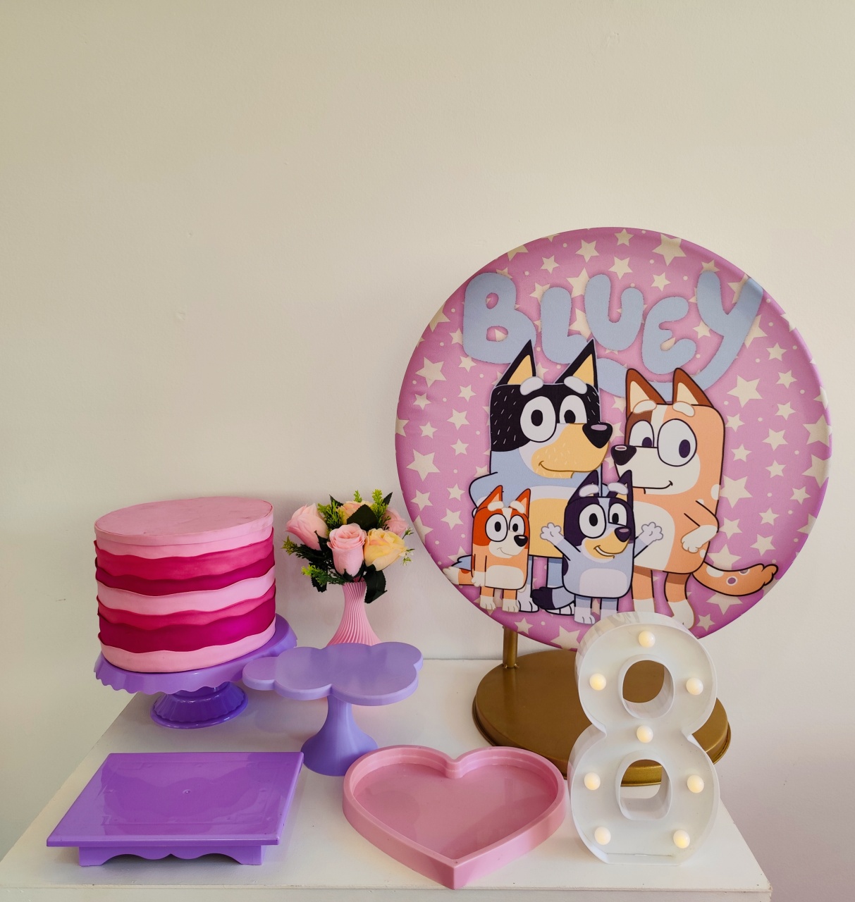 Mini Kit Bluey Rosa - Raio de Sol