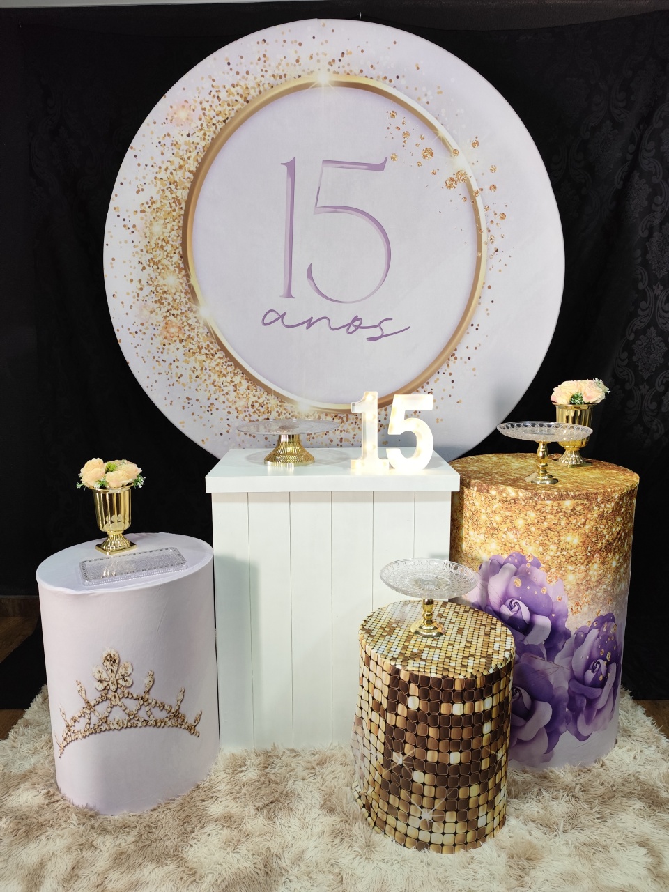 15 Anos Lilás Kit Médio - Raio de Sol