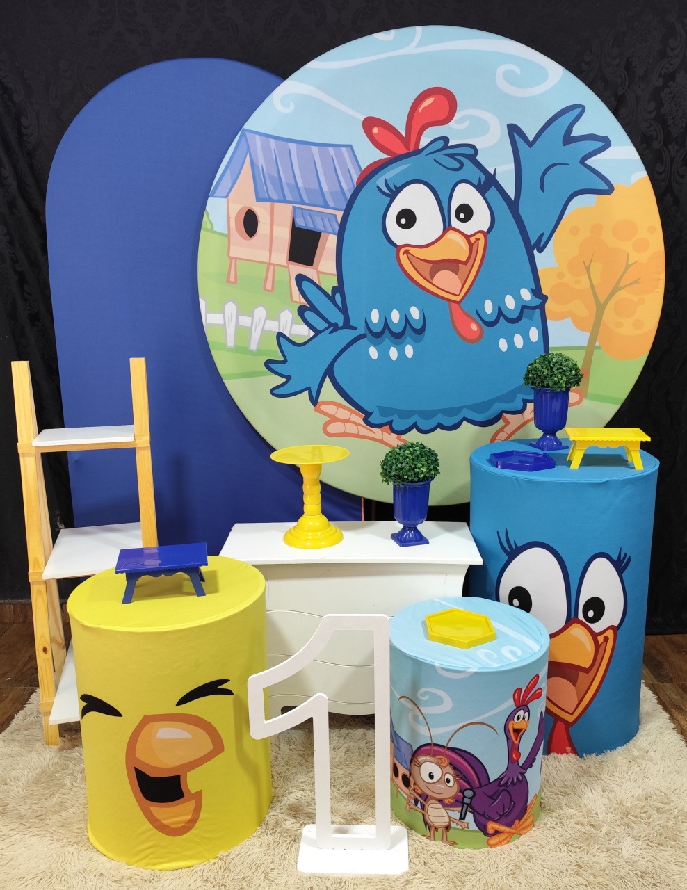 Galinha Pintadinha Azul Premium - Raio de Sol