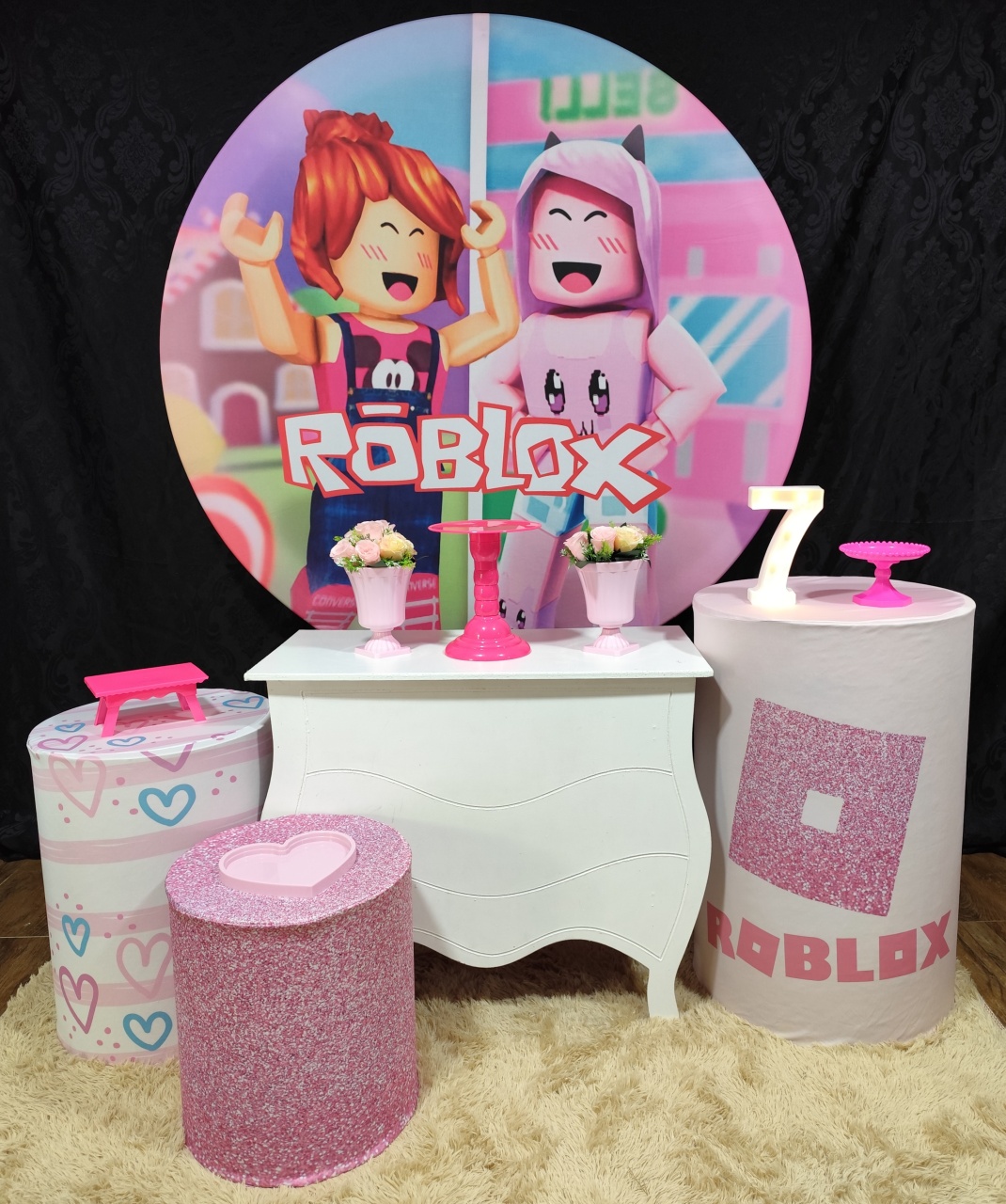 Roblox Rosa Médio - Raio de Sol